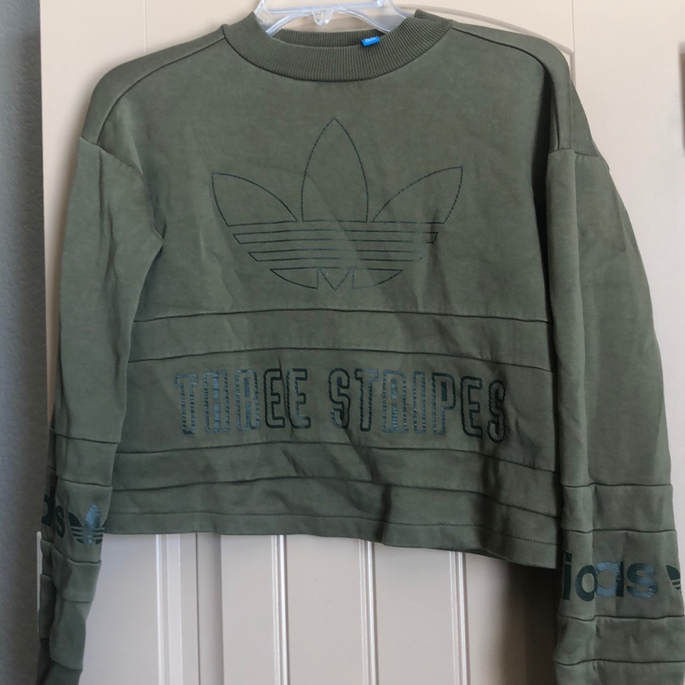 Olive Adidas sweatshirt